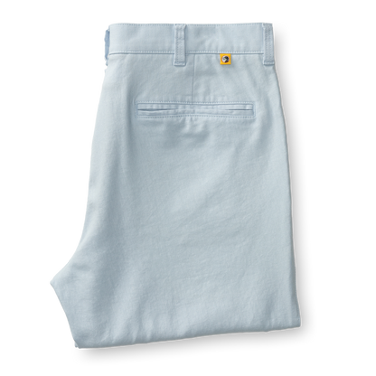 Duck Head Classic Fit Linen Gold School Chino - Heather Blue