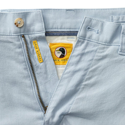 Duck Head Classic Fit Linen Gold School Chino - Heather Blue