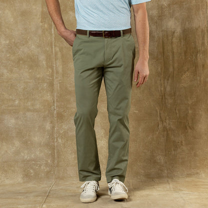Duck Head Harbor Performance Chino - Oil Green