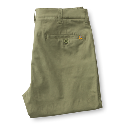 Duck Head Harbor Performance Chino - Oil Green