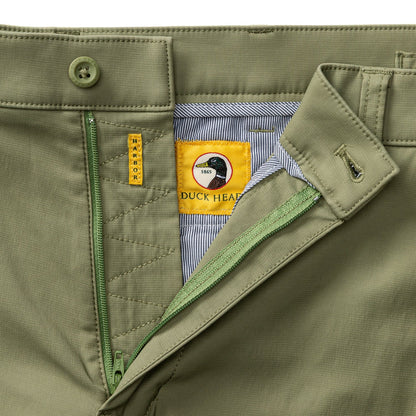 Duck Head Harbor Performance Chino - Oil Green