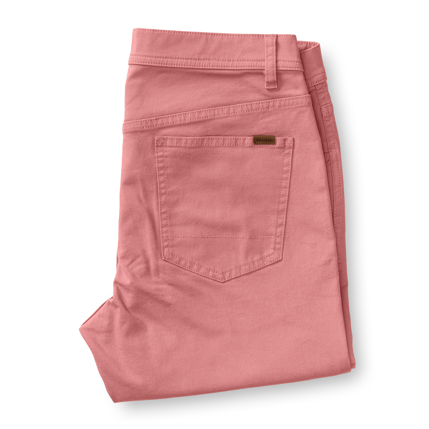 Duck Head Classic Fit Pinpoint Canvas Five-Pocket - Washed Coral