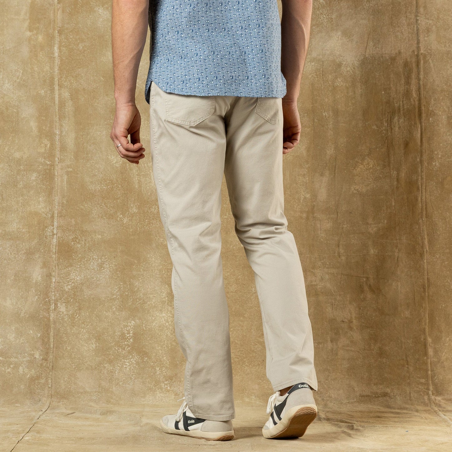 Duck Head Classic Fit Pinpoint Canvas Five-Pocket - Stone