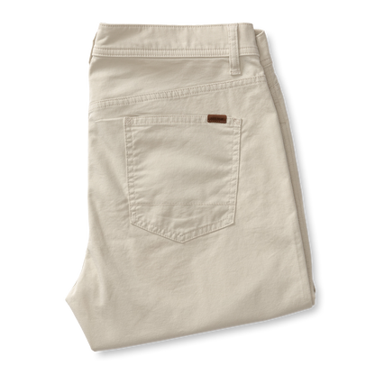Duck Head Classic Fit Pinpoint Canvas Five-Pocket - Stone