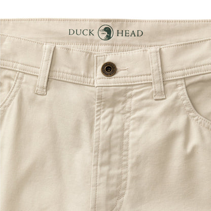Duck Head Classic Fit Pinpoint Canvas Five-Pocket - Stone