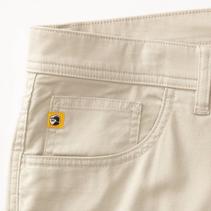 Duck Head Classic Fit Pinpoint Canvas Five-Pocket - Stone
