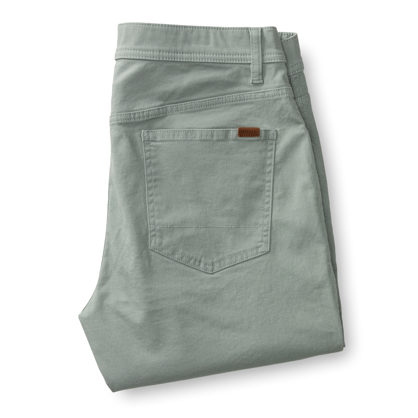 Duck Head Slim Fit Pinpoint Canvas Five-Pocket - Pewter Grey