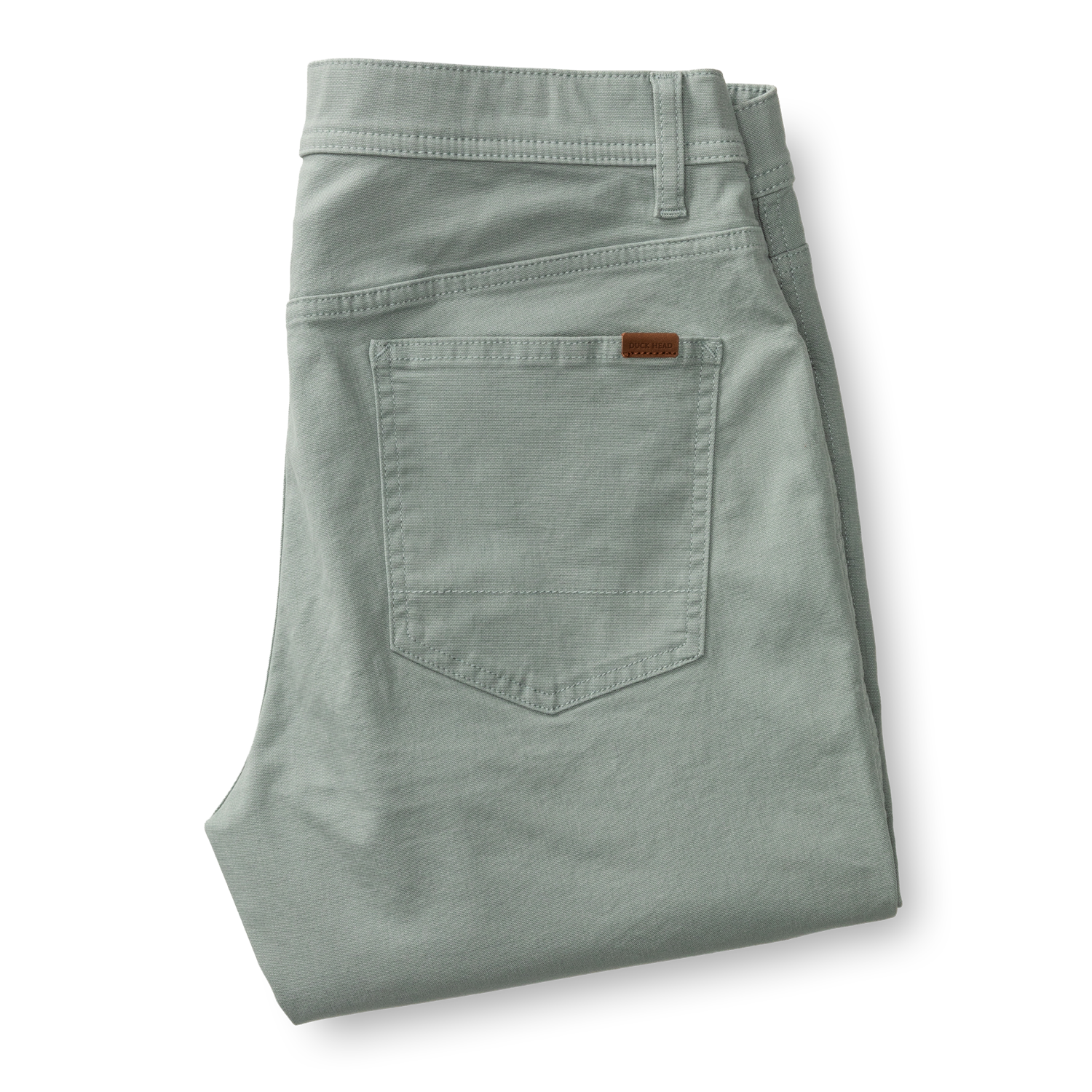 Duck Head Slim Fit Pinpoint Canvas Five-Pocket - Pewter Grey
