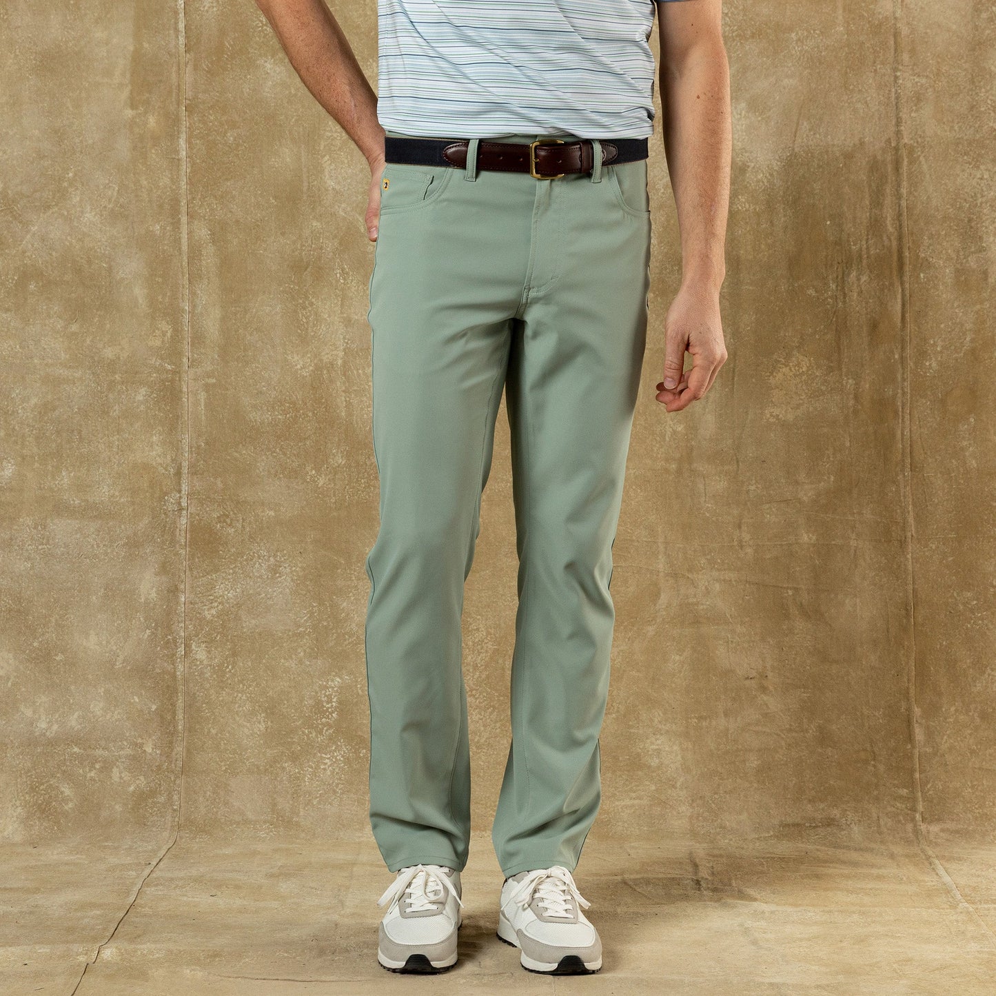 Duck Head Long Drive Performance Five-Pocket - Spring Olive