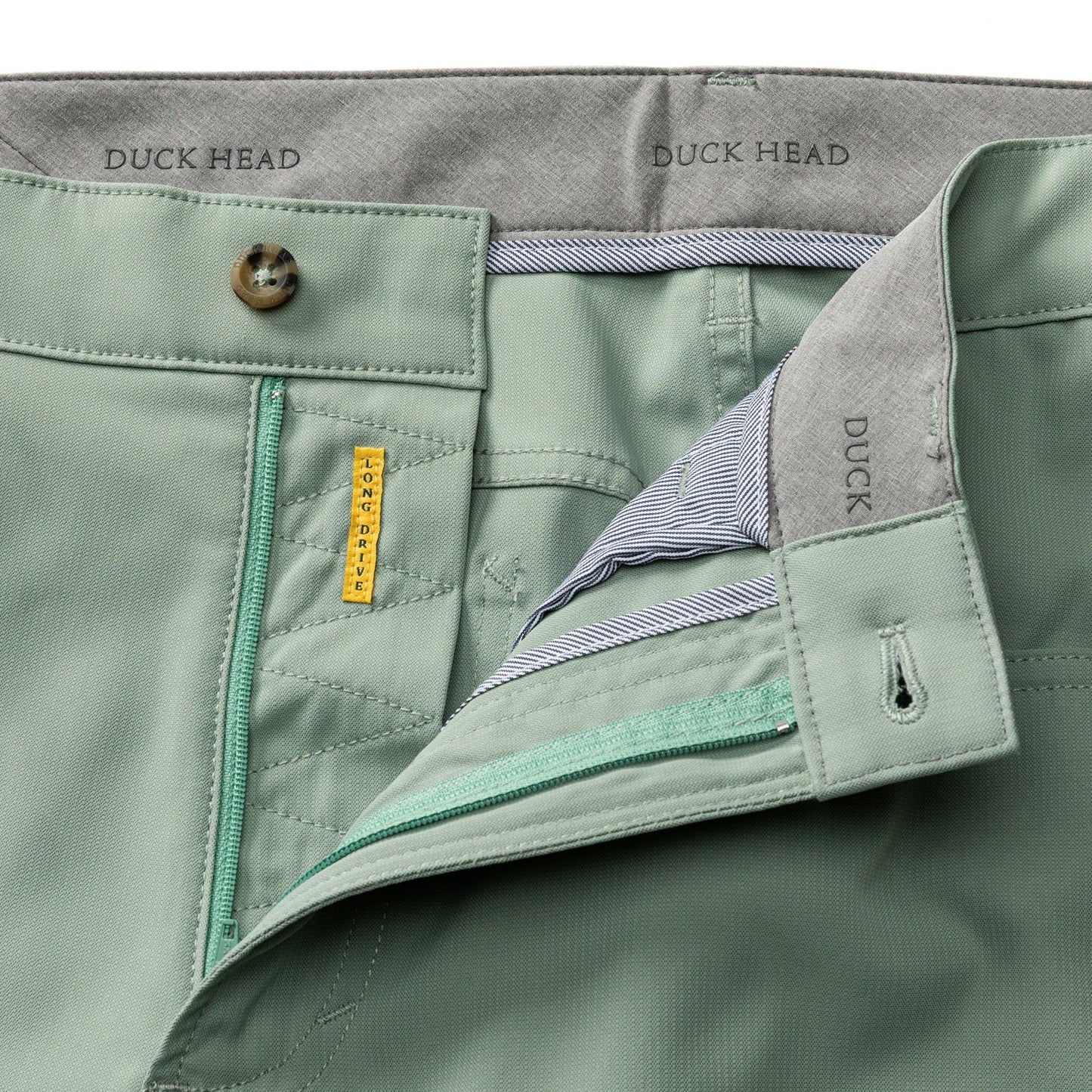 Duck Head Long Drive Performance Five-Pocket - Spring Olive