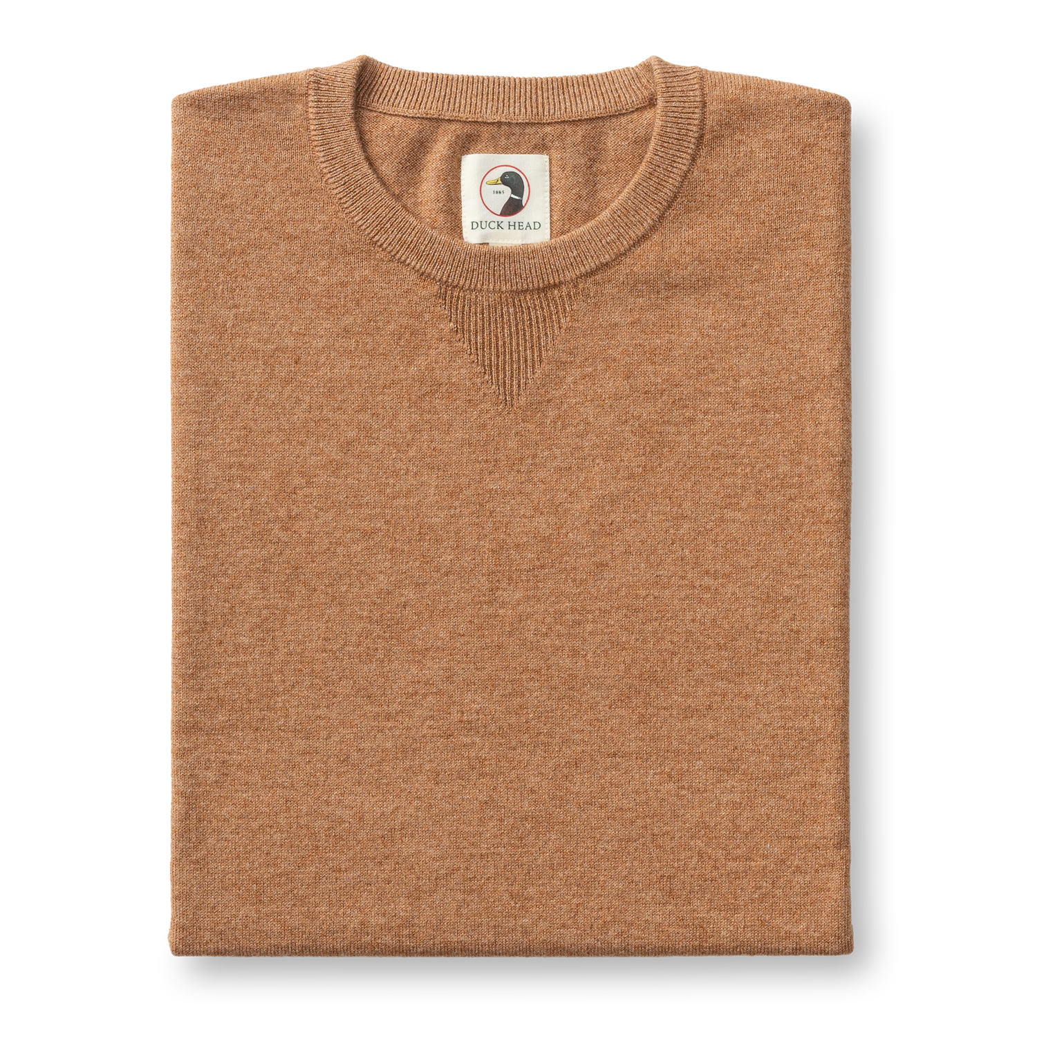 Duck Head Henson Jersey Crewneck Sweater - Clay Heather