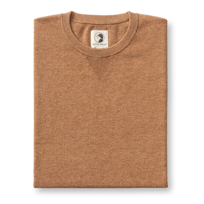 Duck Head Henson Jersey Crewneck Sweater - Clay Heather