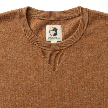 Duck Head Henson Jersey Crewneck Sweater - Clay Heather