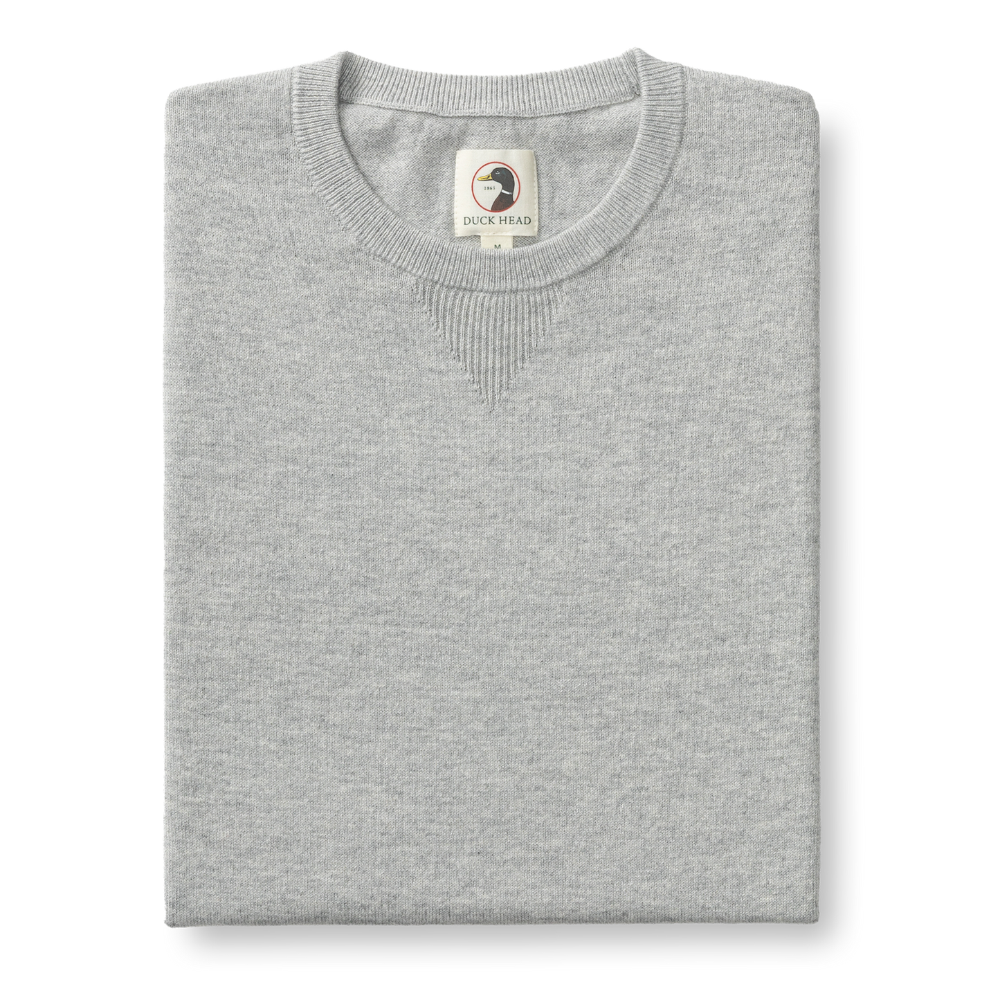 Duck Head Henson Jersey Crewneck Sweater - Heather Grey