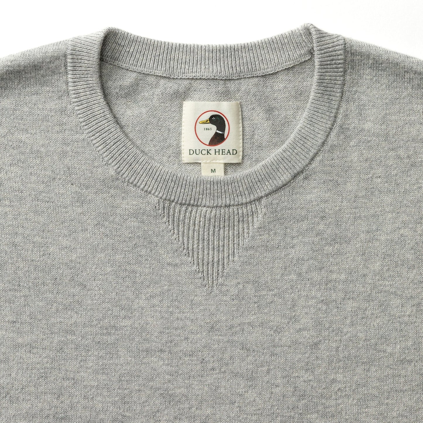 Duck Head Henson Jersey Crewneck Sweater - Heather Grey