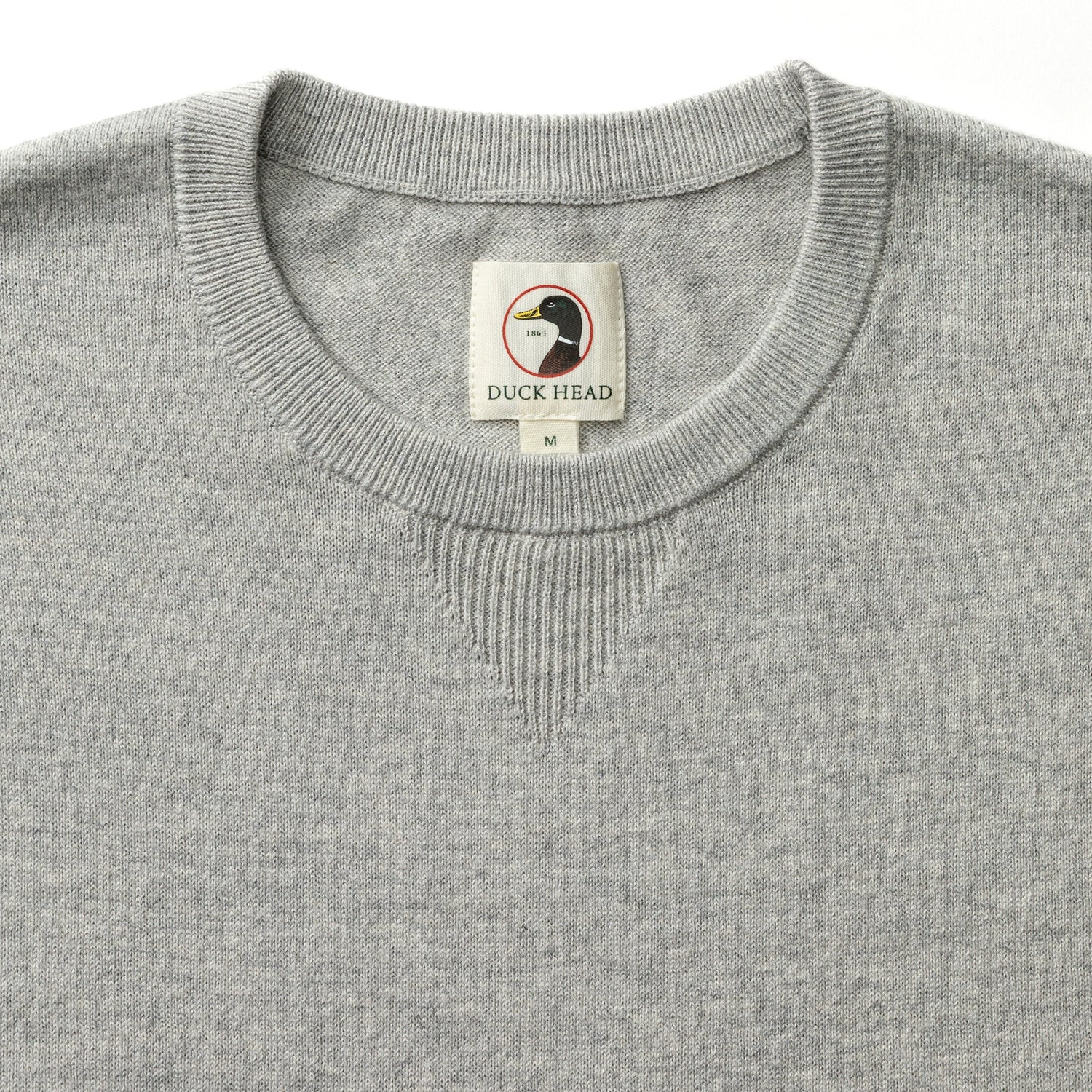 Duck Head Henson Jersey Crewneck Sweater - Heather Grey