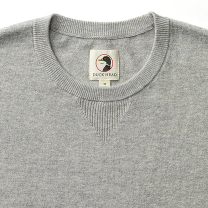 Duck Head Henson Jersey Crewneck Sweater - Heather Grey