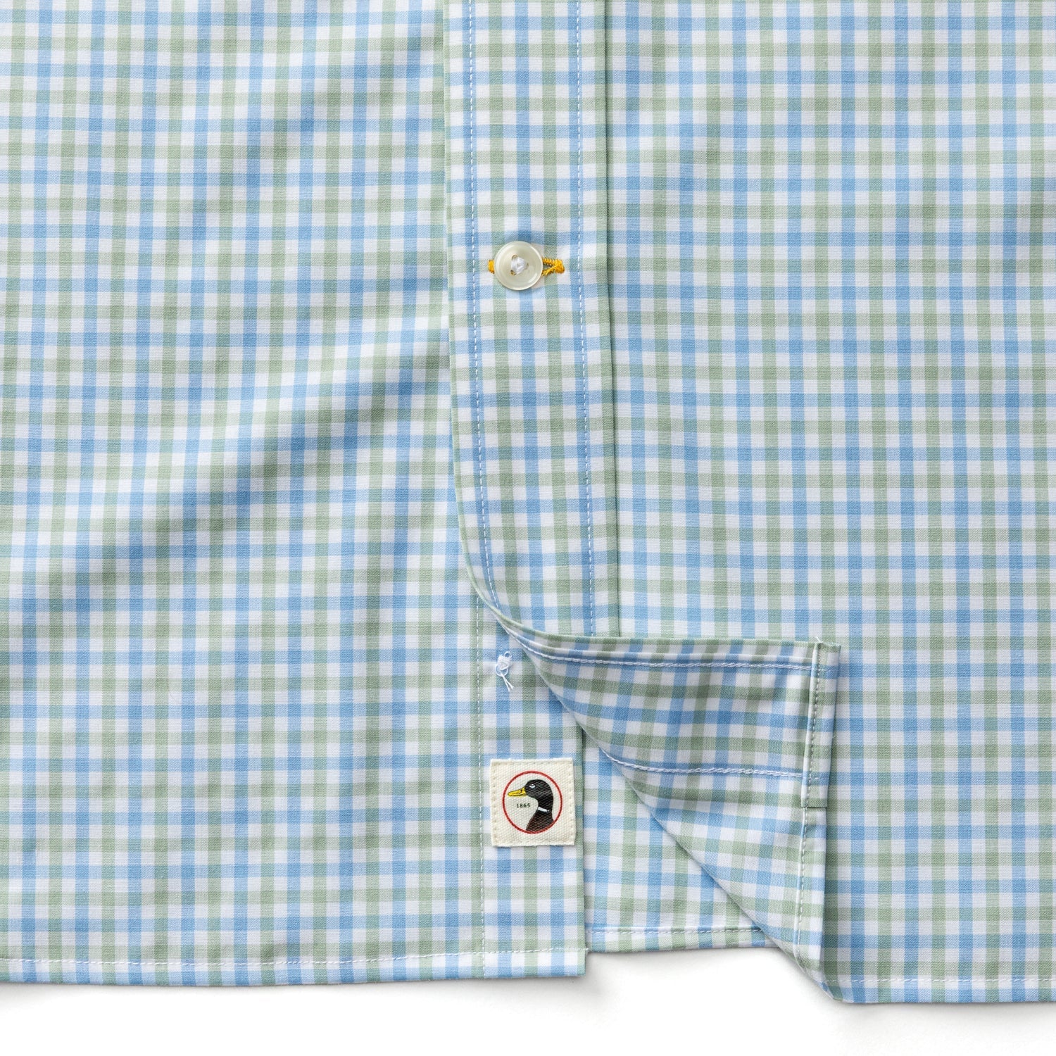 Duck Head Performance Poplin Sport Shirt - Shaw Gingham - Sage