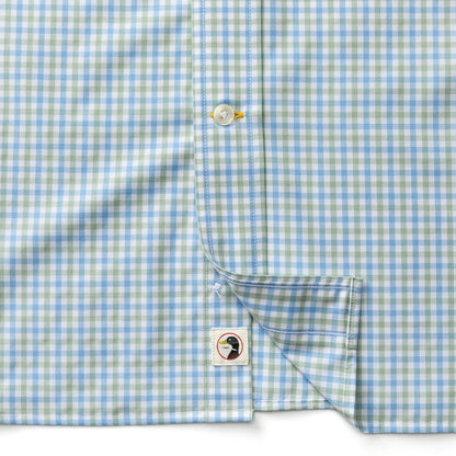 Duck Head Performance Poplin Sport Shirt - Shaw Gingham - Sage