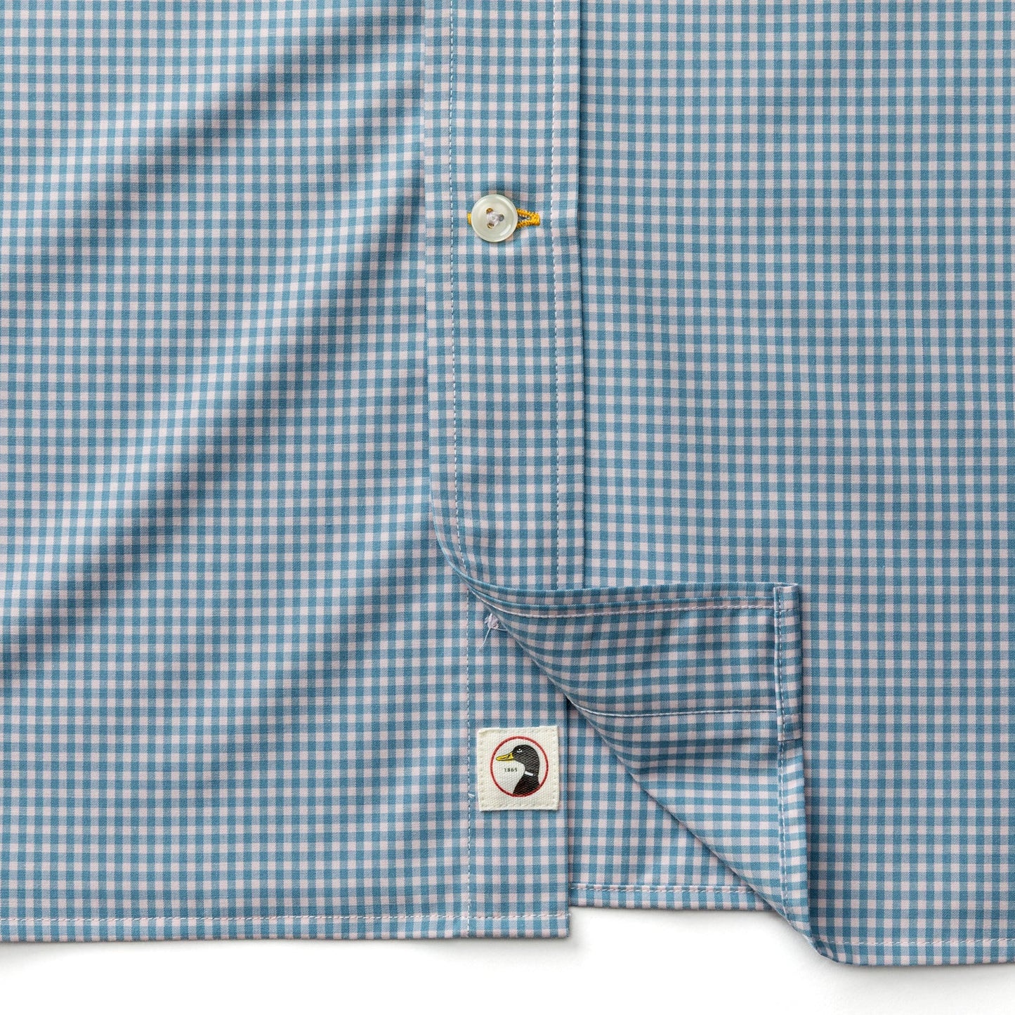 Duck Head Performance Poplin Sport Shirt - Lyle Gingham - Pale Pink