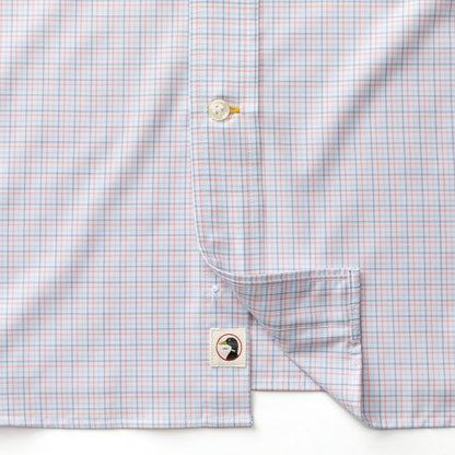 Duck Head Performance Poplin Sport Shirt - Joiner Plaid - Coral