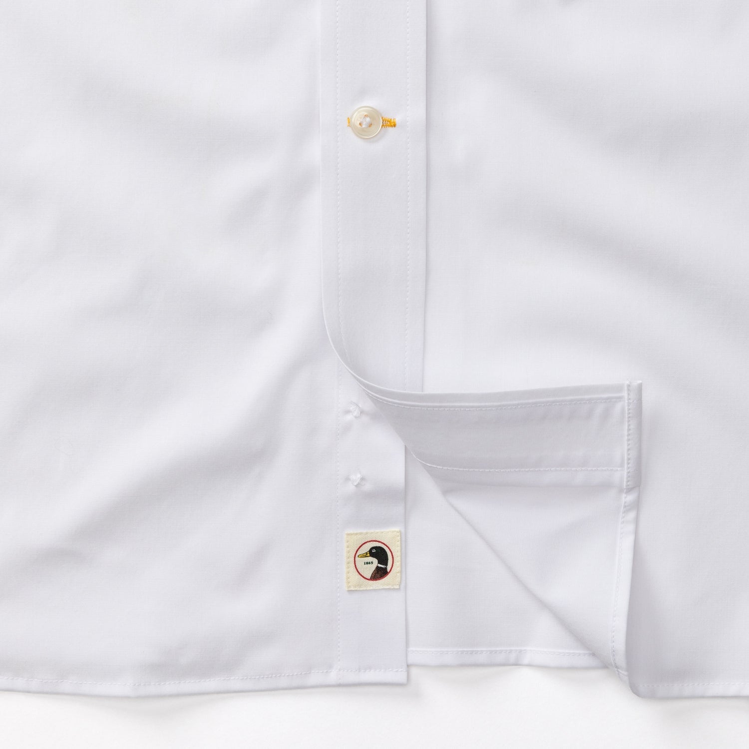 Duck Head Performance Poplin Sport Shirt - Boyce Solid- White