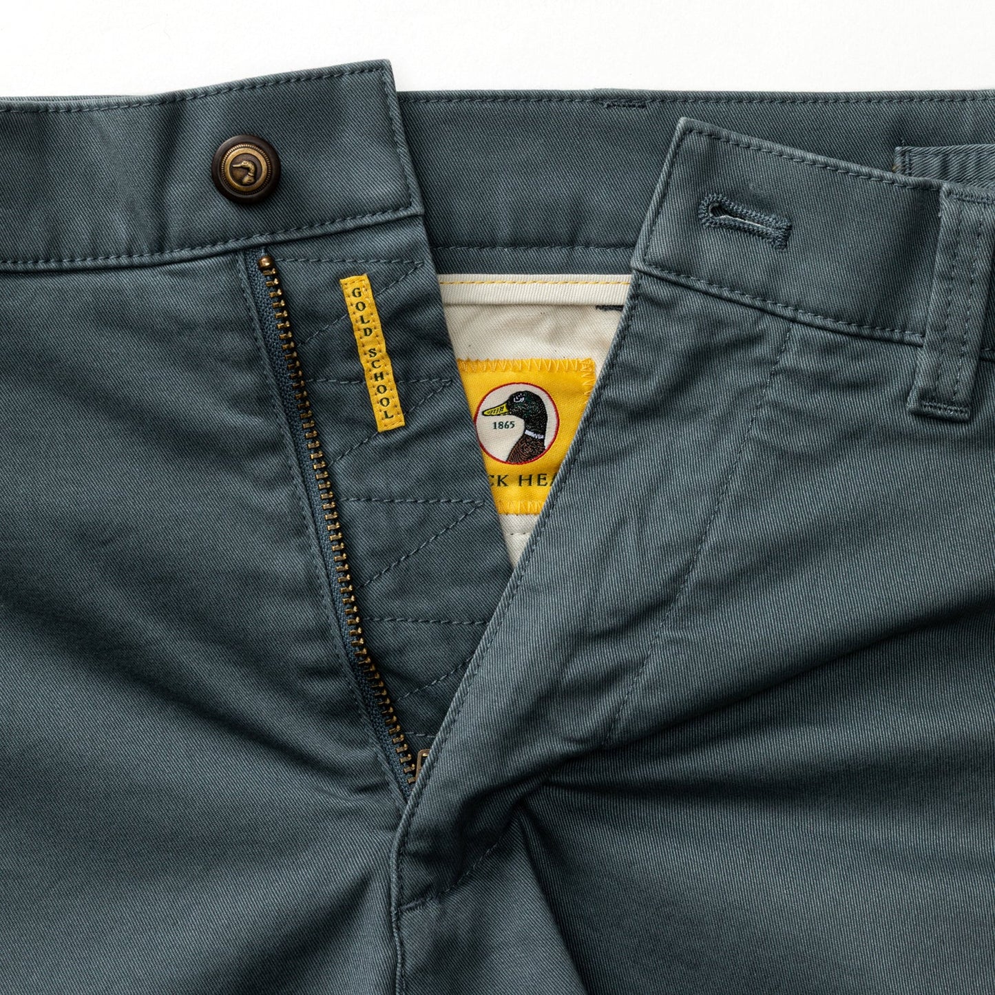 Duck Head 5" Gold School Chino Short - Stormy Blue