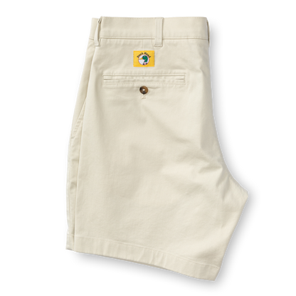 Duck Head 7" Gold School Chino Short - Stone Gold Patch