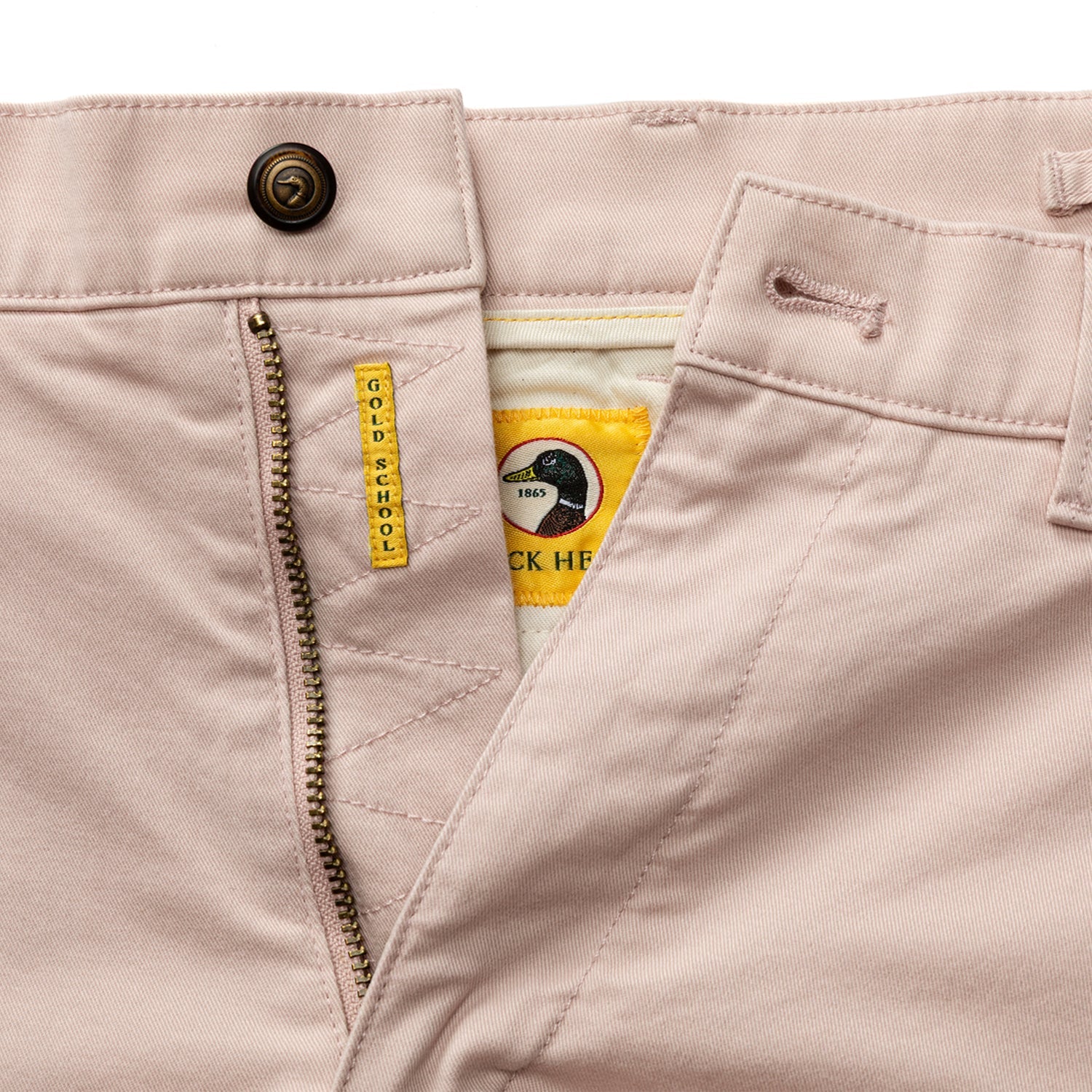 Duck Head 9" Gold School Chino Short - Washed Pink