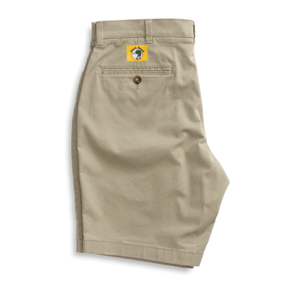 Duck Head 9" Gold School Chino Short - Khaki Gold Patch