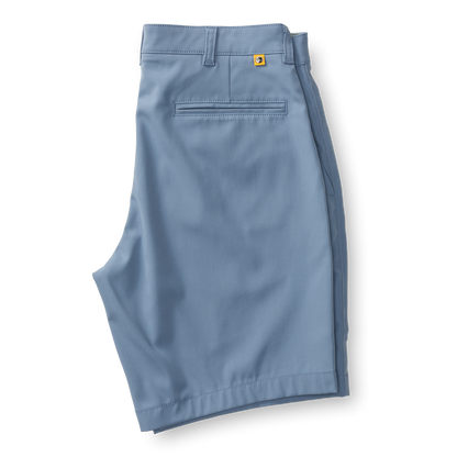 Duck Head 9" Long Drive Performance Short - Chambray Blue