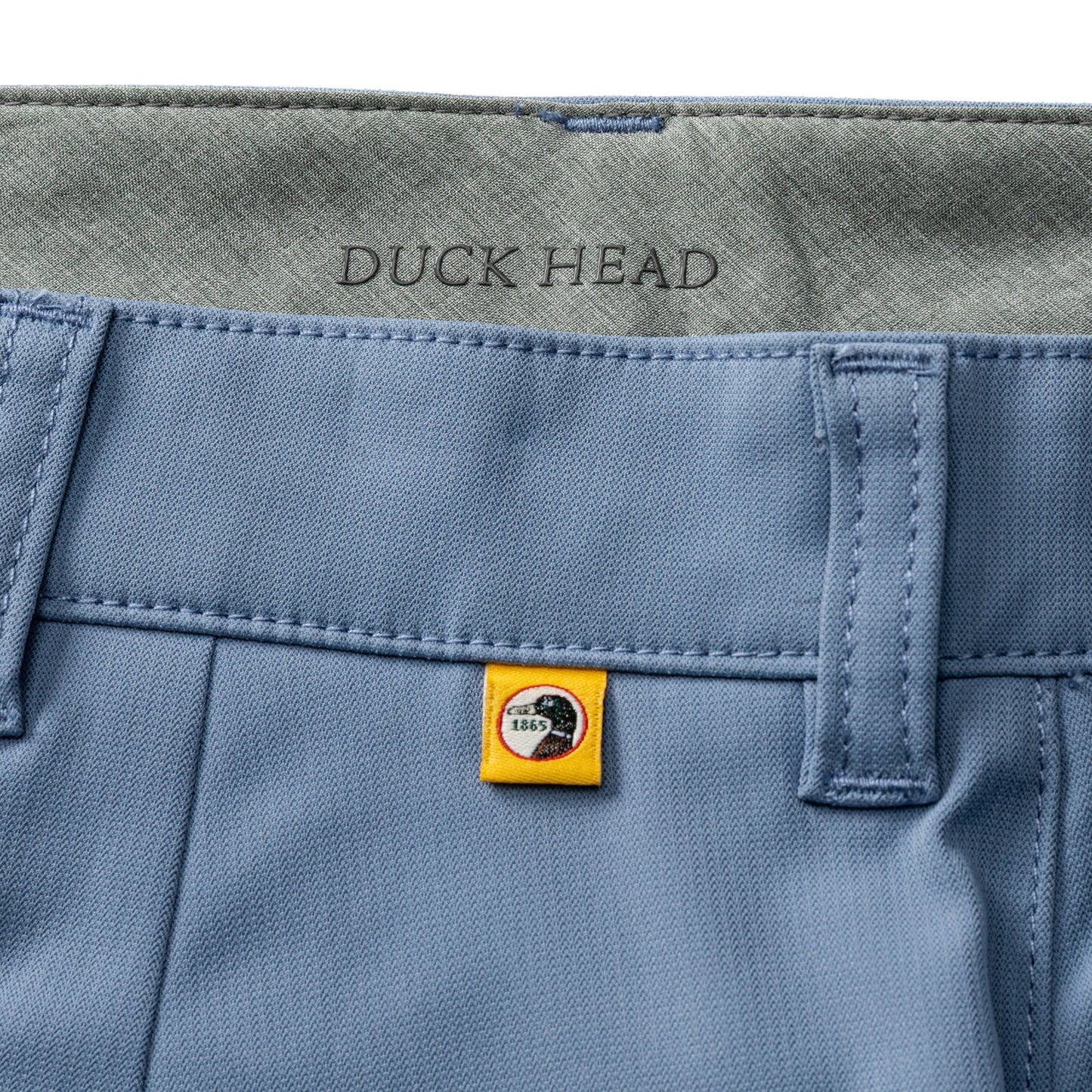 Duck Head 9" Long Drive Performance Short - Chambray Blue