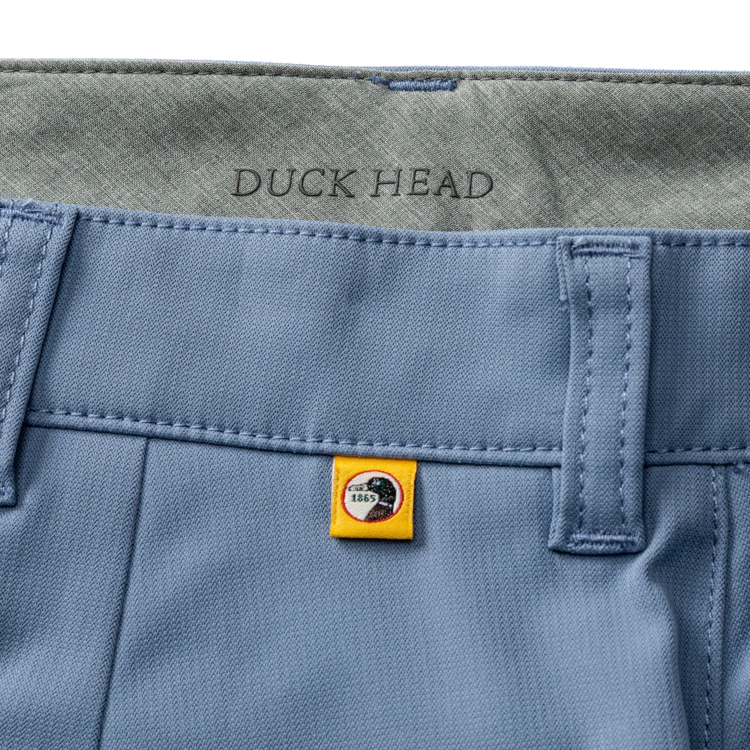 Duck Head 9" Long Drive Performance Short - Chambray Blue
