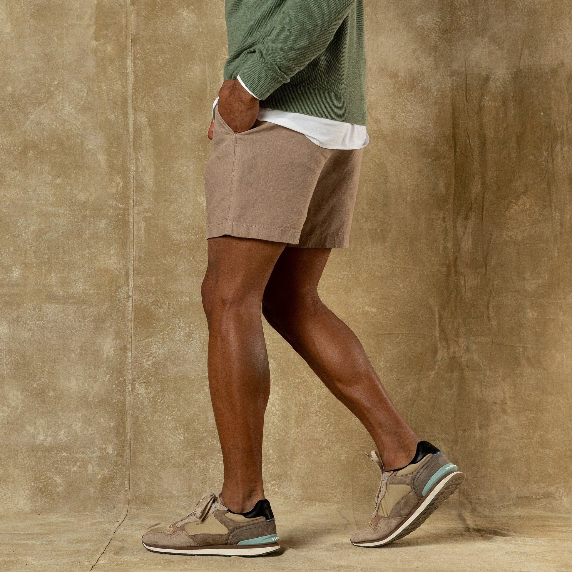 Duck Head 7" Gold School Linen Chino Short - Clay