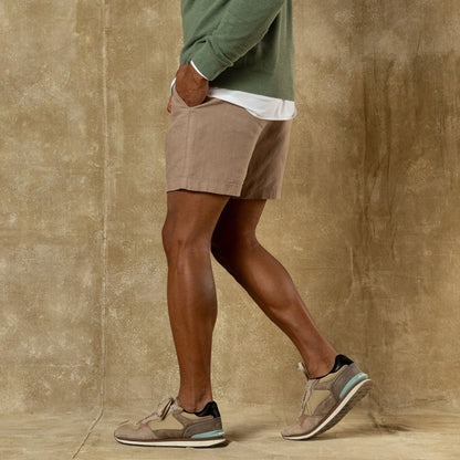 Duck Head 7" Gold School Linen Chino Short - Clay