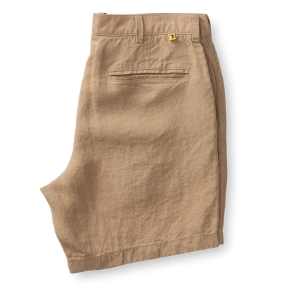 Duck Head 7" Gold School Linen Chino Short - Clay