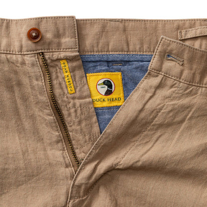 Duck Head 7" Gold School Linen Chino Short - Clay