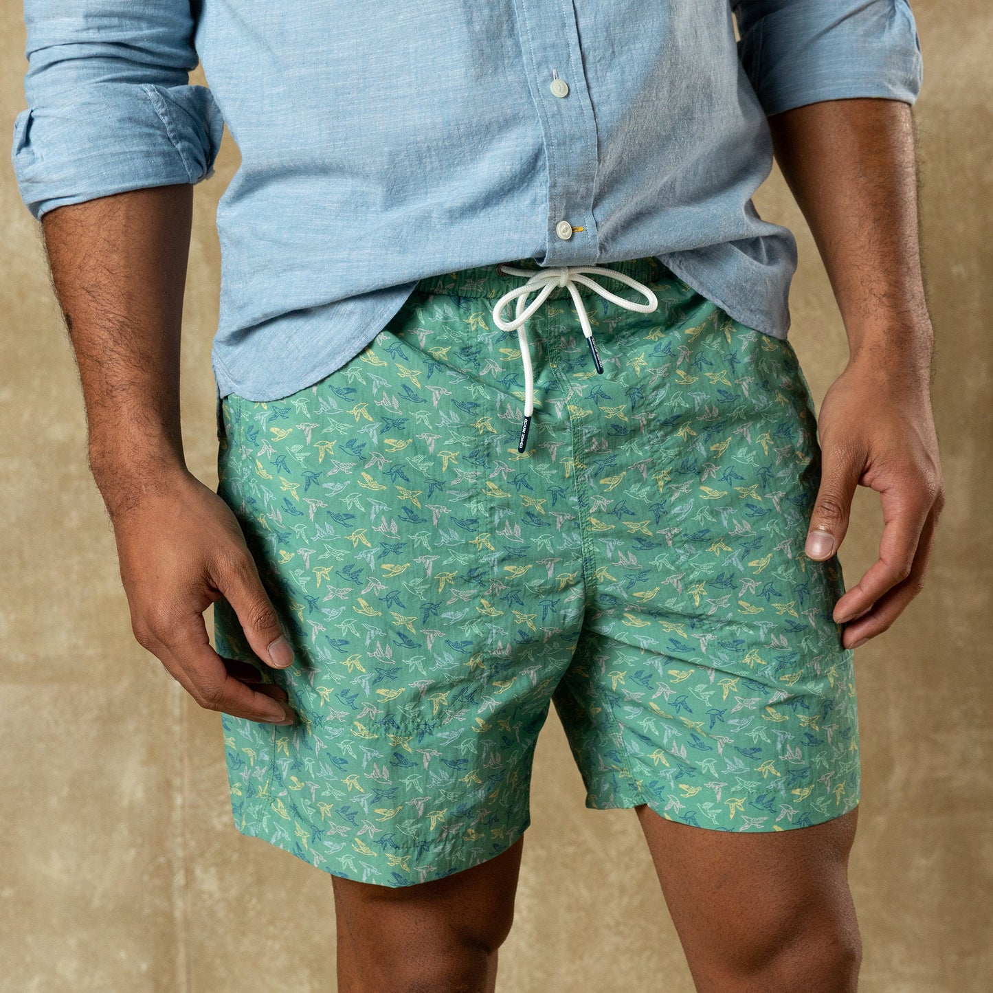 Duck Head 6" Sailport Swim Short - Aspen Green