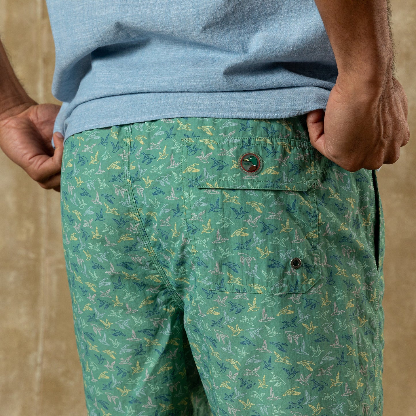 Duck Head 6" Sailport Swim Short - Aspen Green