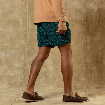 Duck Head 6" Sailport Swim Short - Midnight Teal