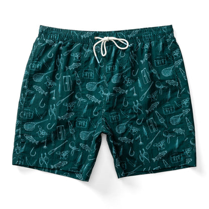 Duck Head 6" Sailport Swim Short - Midnight Teal