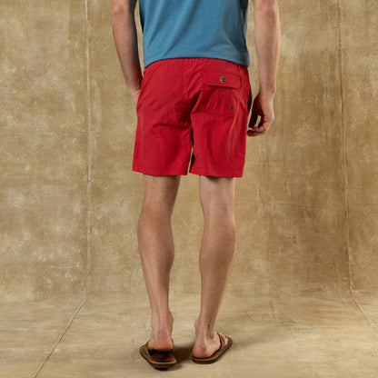Duck Head 6" Sailport Swim Short - Classic Red