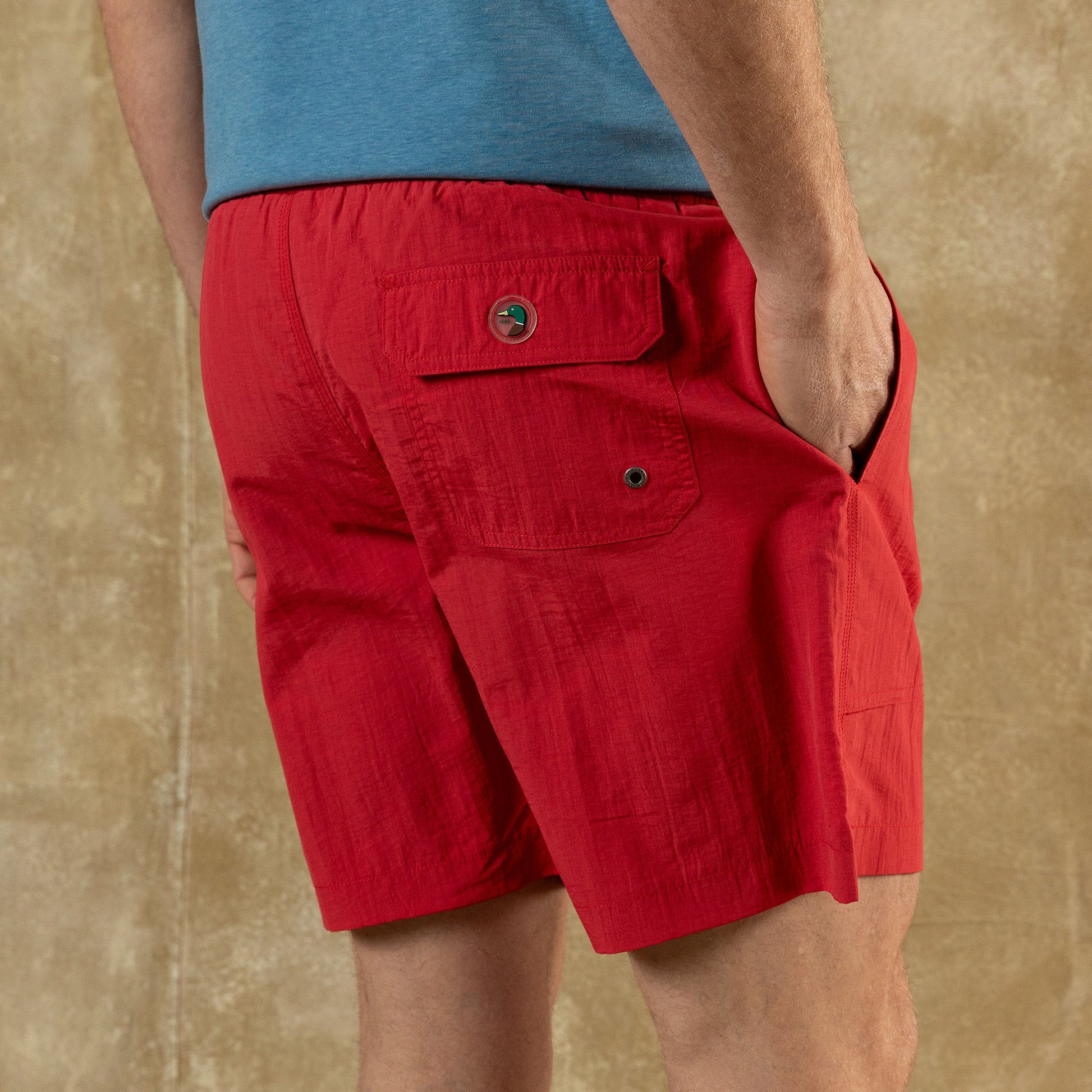 Duck Head 6" Sailport Swim Short - Classic Red
