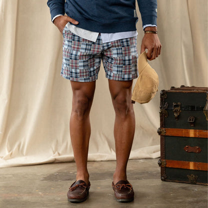 Duck Head 7” Madras Gold School Chino Short - 160th Anniversary Edition