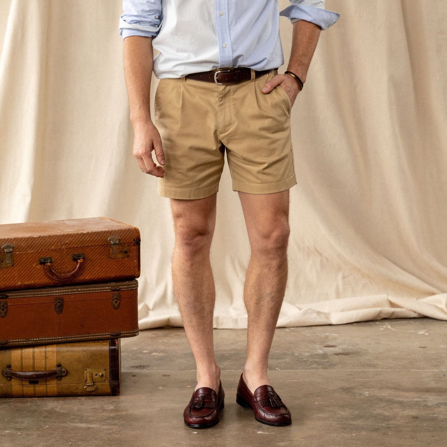 Duck Head 7” Pleated Gold School Chino Short - 160th Anniversary Edition