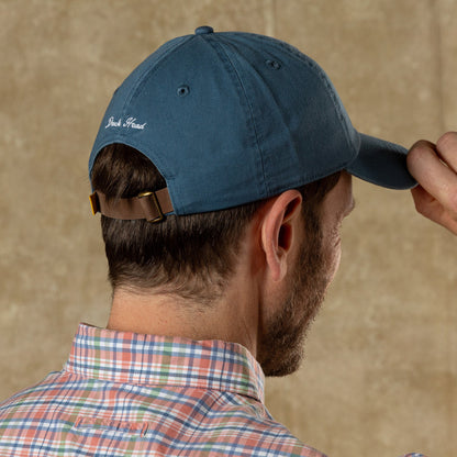Duck Head Embroidered Mallard Cotton Twill Hat - Blue Horizon