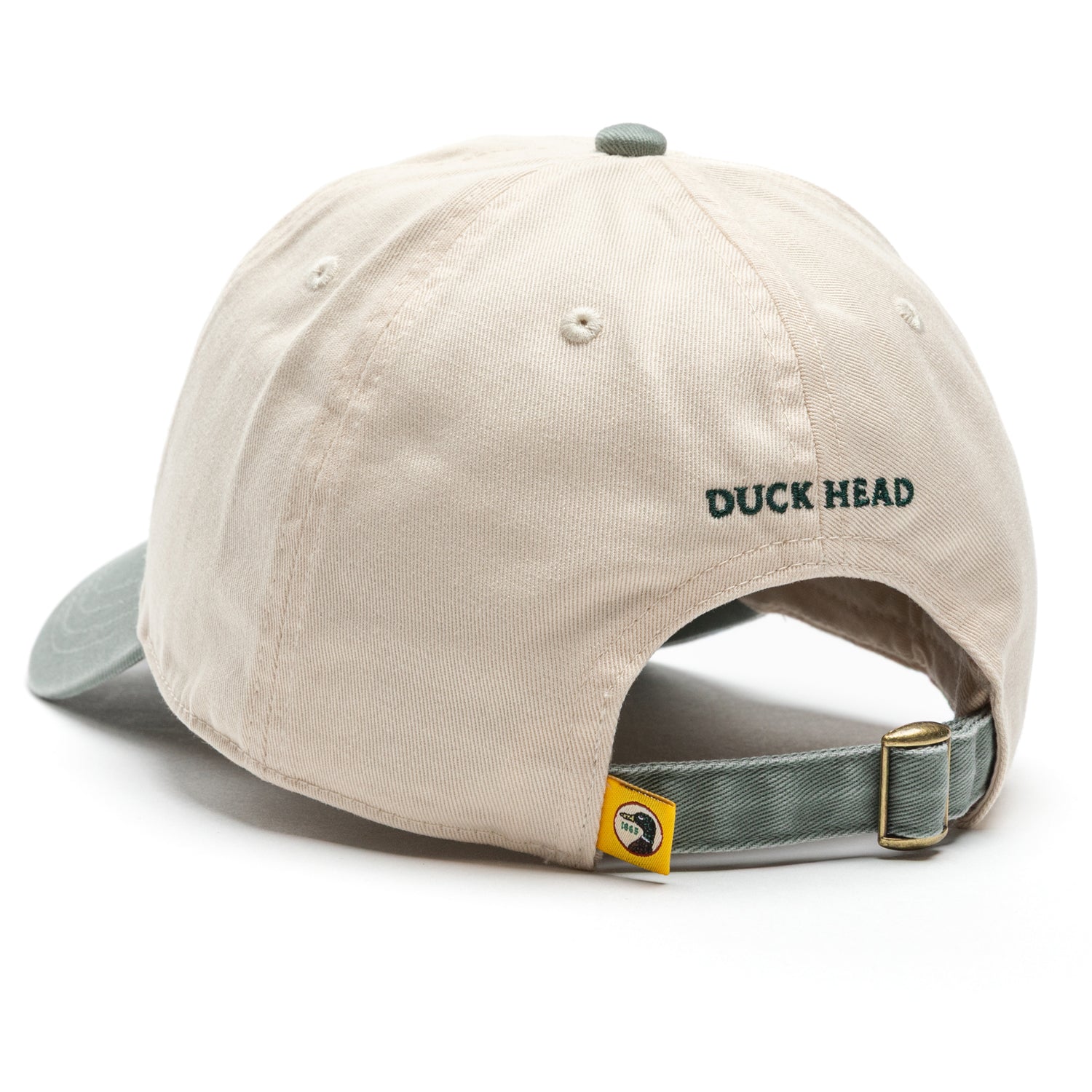 Duck Head Circle Patch Twill Hat - Cream