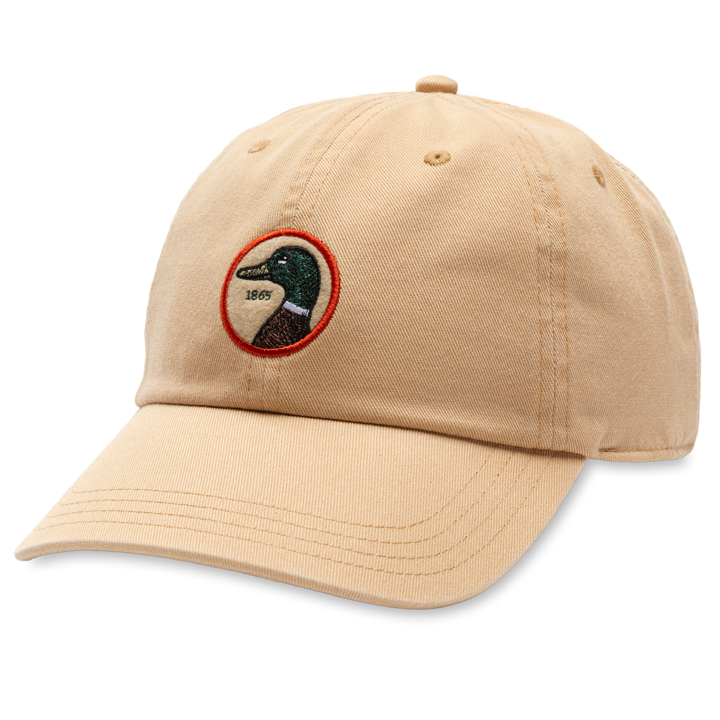 Duck Head Circle Patch Twill Hat - Desert Sand