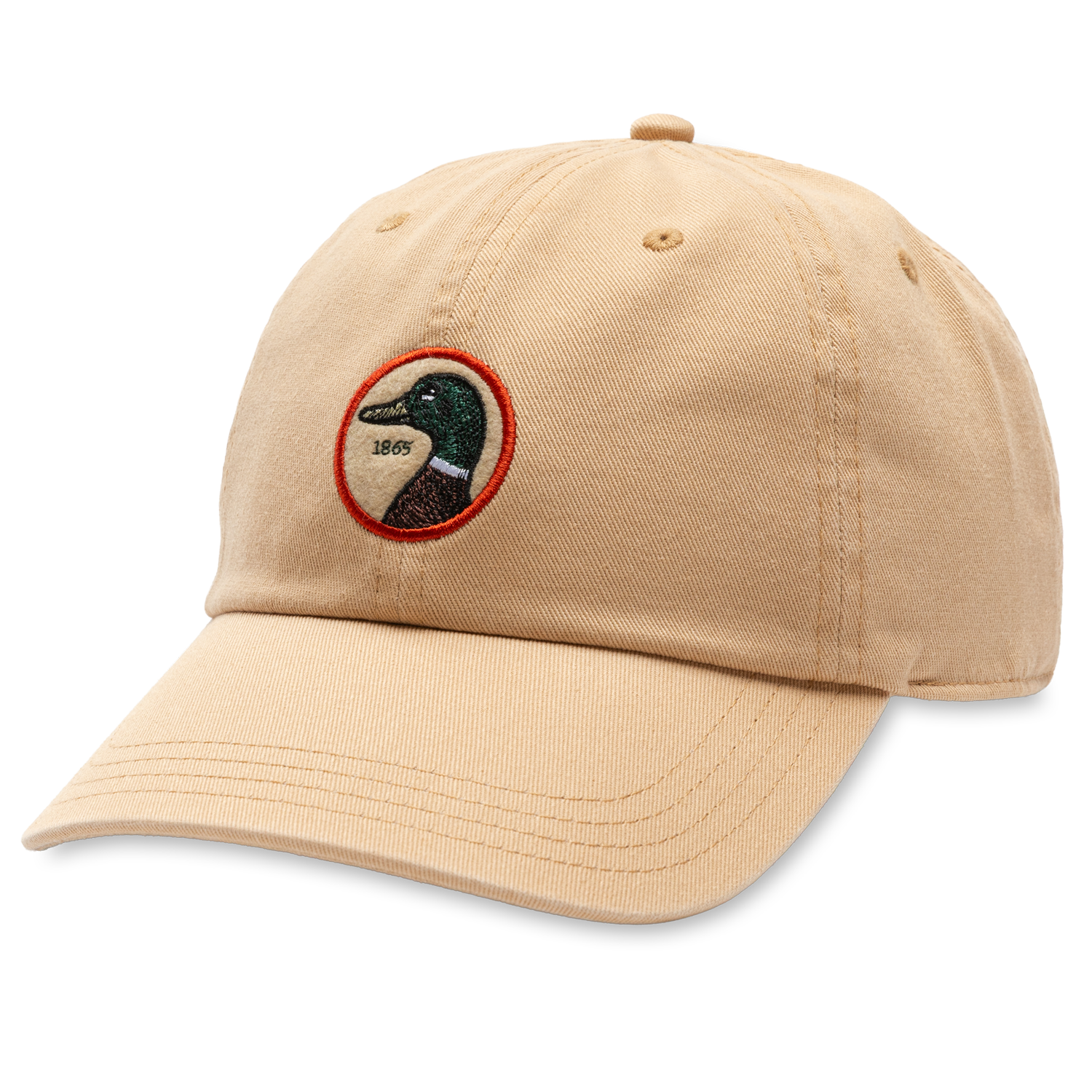 Duck Head Circle Patch Twill Hat - Desert Sand