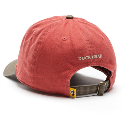 Duck Head Catch Of The Day Patch Cotton Twill Hat - Rosewood